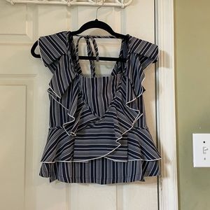 Blue and white stripe top!